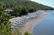 Amed Beach Tourist Destinations in Bali With Black Sand and Underwater Views