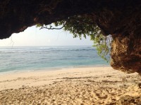 Green Bowl Beach, Tour with a Green Pool on the Island of Bali