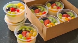 Membuat Silky Pudding Buah dengan Mudah