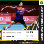 Ginting Berhasil Melaju ke Babak Selanjutnya