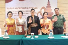 Rakor Percepatan Penurunan Stunting DIhadiri Oleh Ny Putri Koster Menjadi Narasumber