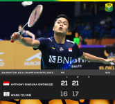 Rekap Hasil Babak Pertama Badminton Asia Championships 2023