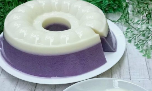 Delicious Food Recipes, How To Make Attractive Purple Sweet Potato Pudding
