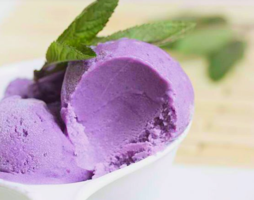 Delicious and Healthy Food Recipes, How to Make Simple Taro Ice Cream
