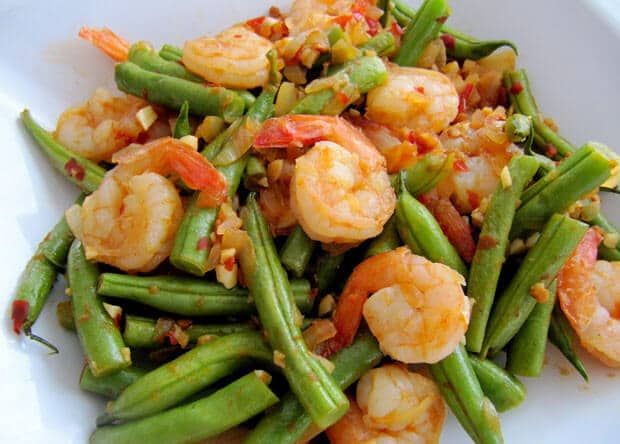 Delicious Food Recipes, How To Make Sauteed Beans Shrimp Oyster Sauce