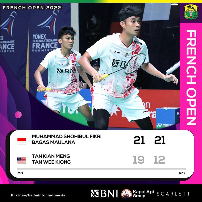 Ini Dia 4 Wakil Indonesia yang Lolos ke Babak 16 Besar di French Open 2022