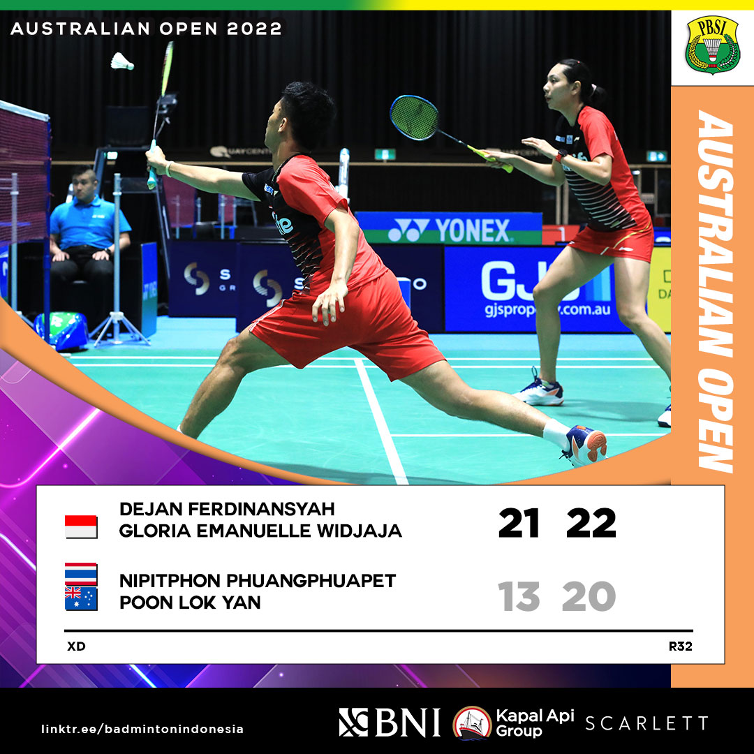 Hasil Pertandingan Babak Pertama Wakil Indonesia di Australian Open 2022