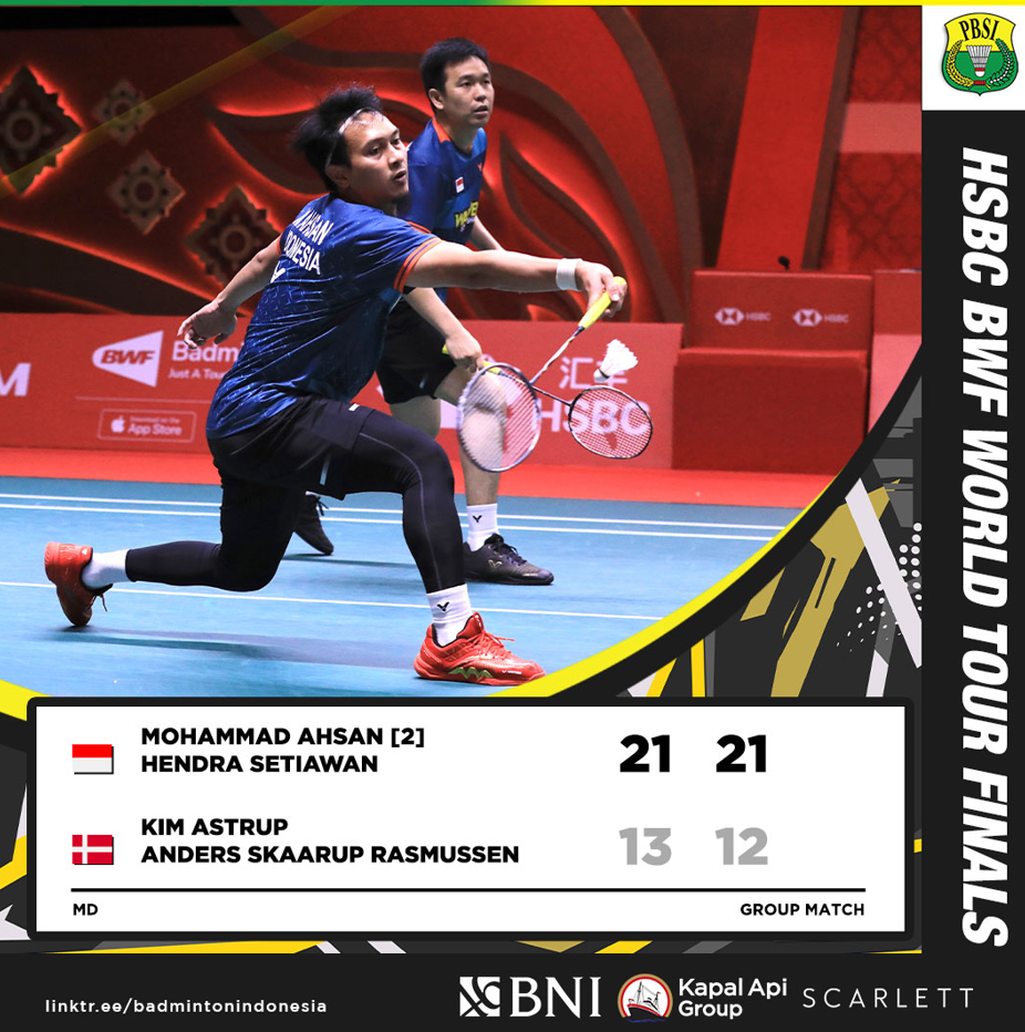 Hasil Wakil Indonesia di Hari Pertama Pada Pertandingan BWF World Tour Finals 2022