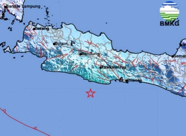 Gempa Bumi Berkekuatan 5,3 M Guncang Kabupaten Pangandaran